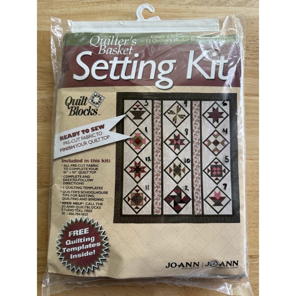 Joann QUILTER'S BASKET Setting Kit - Sealed New In Packaging RARE HTF VTG 2000*‎